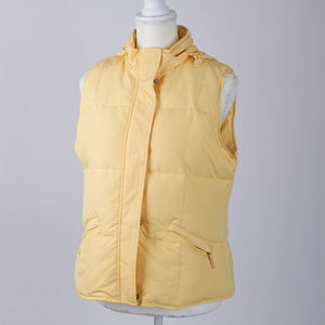 Talbots yellow vest size M 100% polyester